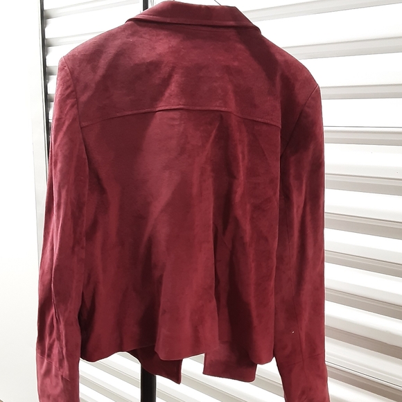 STUDIO 148 WOMENS SUEDE JACKET SIZE 14 - Picture 6 of 9